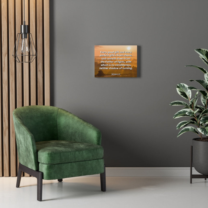 Father Of Light James 1:17 - Wrapped Canvas Print, 61cm H x 76cm W