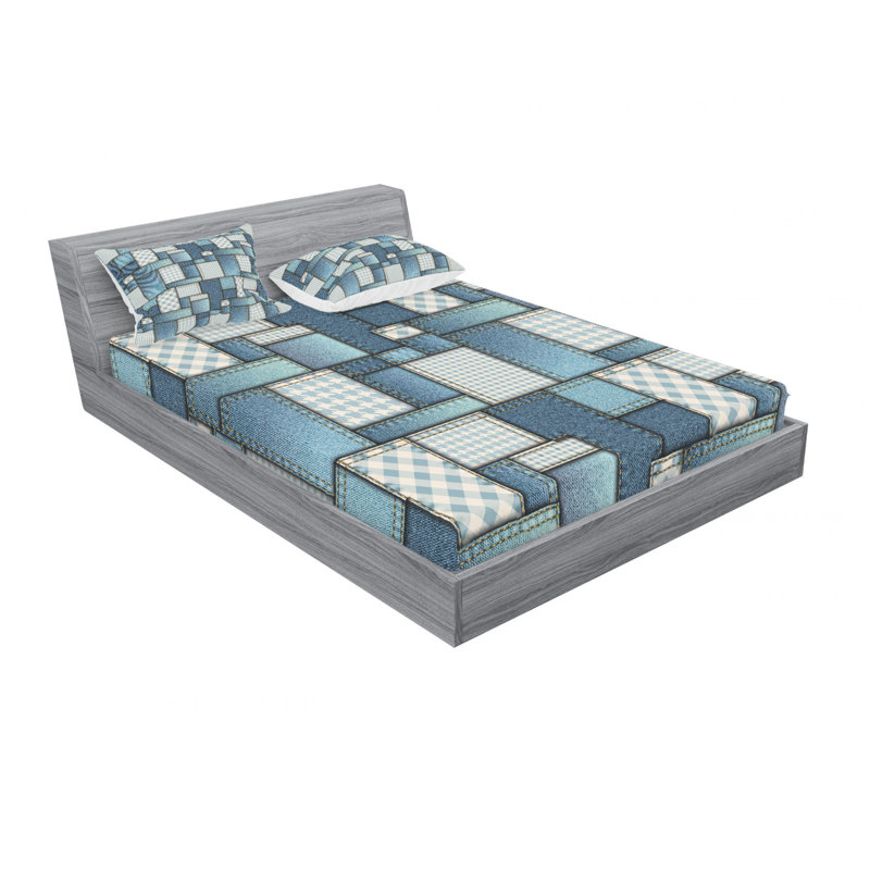Microfiber Geometric Sheet Set