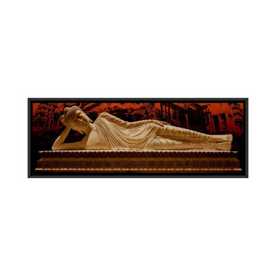 'Buddha at Angkor Wat' Photographic Print on Canvas