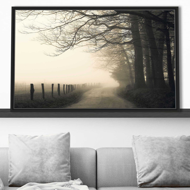 Hyatt Lane par Nicholas Bell - photographie, Cadre flottant noir, H 39,5 po x l 63,5 po x P 2 po
