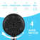 8 Function Shower Heads With Handheld Spray, High Pressure Shower Handle Set With 4.7 Inch Shower Sprayer