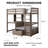 Kitherly Loft Bed with Bookcase by 
