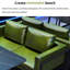 Banc rembourré en similicuir Bar Music