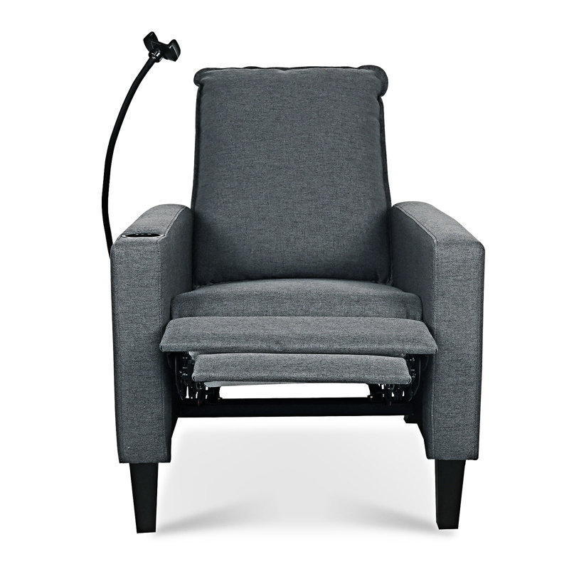 Fauteuil inclinable moderne avec support pour téléphone portable et porte-gobelet