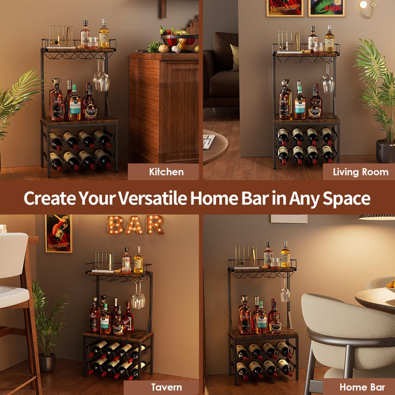 Wine Glass Rack Brown
