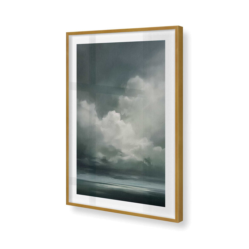 Sombre skydance II, Cadre photo simple or poli, H 11,25 po x l 9,25 po