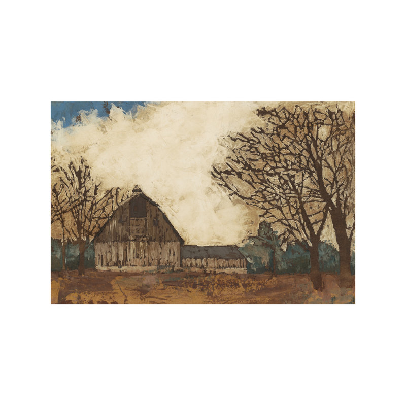 Erstwhile Barn I by Megan Meagher - Wrapped Canvas Painting, 66.04 cm H x 45.72 cm W x 1.91 cm D