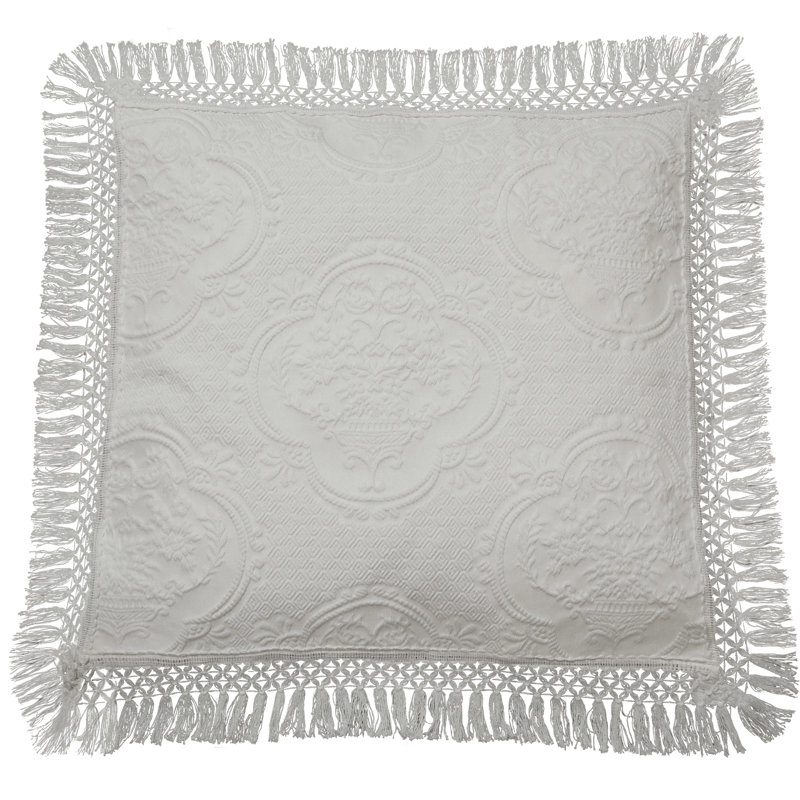 HYDE PARK Polyester Sham, White, Euro
