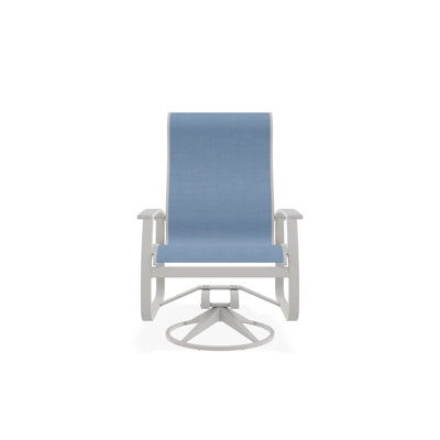 Chaise berçante pivotante en aluminium Belle Isle