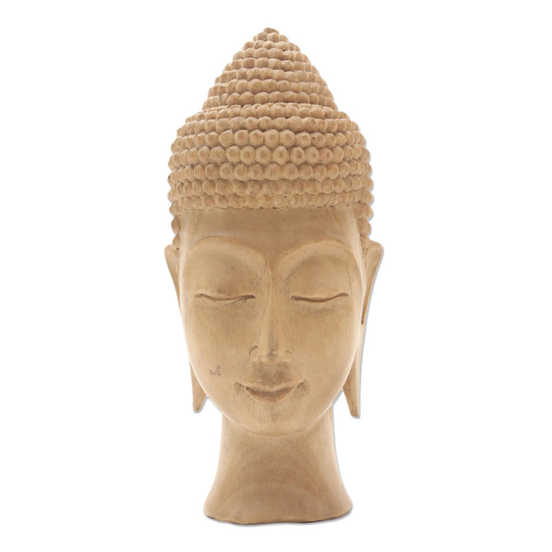 Élégante sculpture de Bouddha et de bois