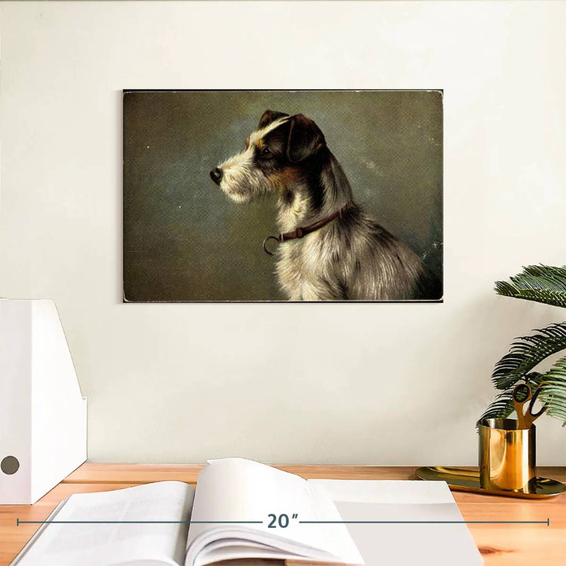 Col de l'artiste Jack Russell Terrier, H 8 po x l 12 po