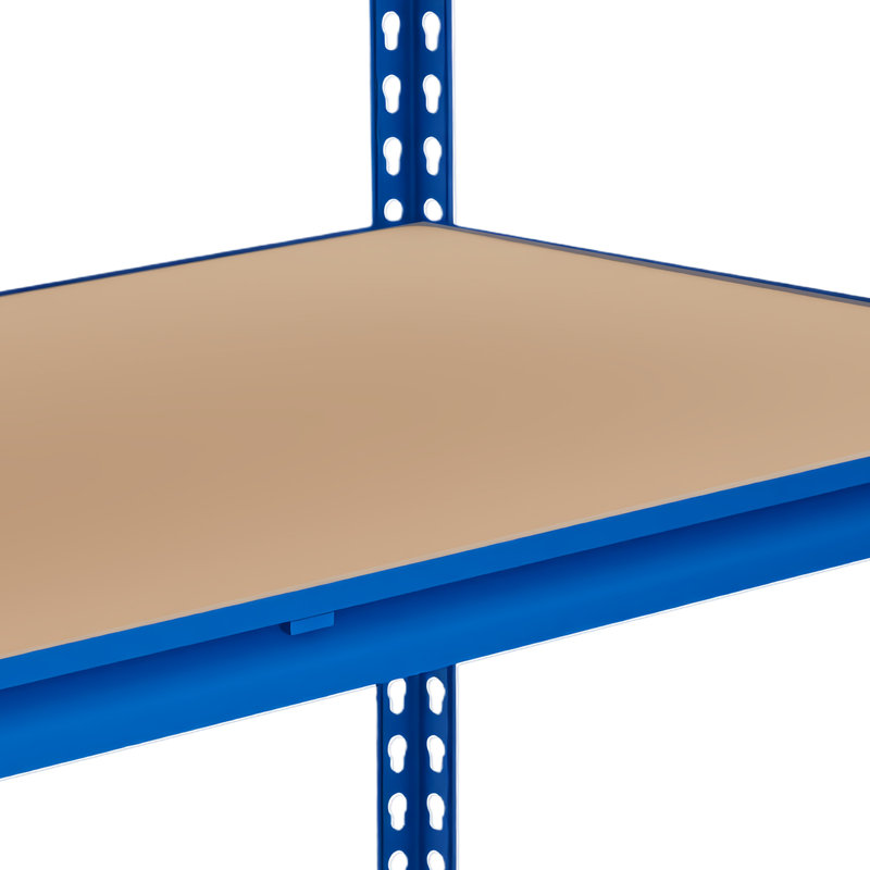 Étagère de garage robuste à 5 niveaux - Étagère de rangement réglable en acier - Capacité de 2 500 lb - Tablette autoportante sans boulon pour sous-sol, atelier, garde-manger - Bleu ultrabrillant - Taille: 4824R (L) x 615 (P) x1813 (H) mm