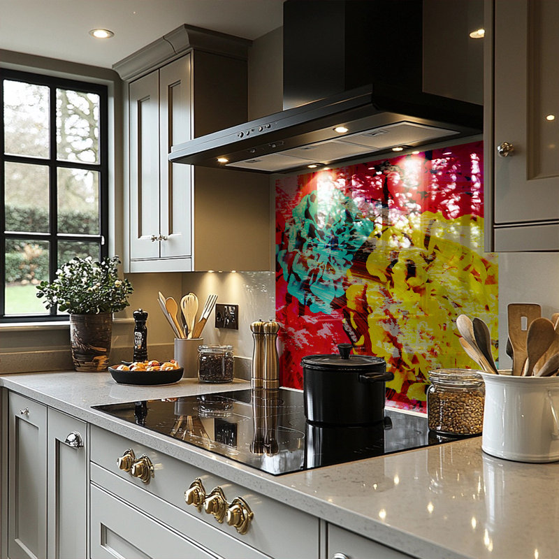 60cm W Glass Peel and Stick, 80cm L x 60cm W