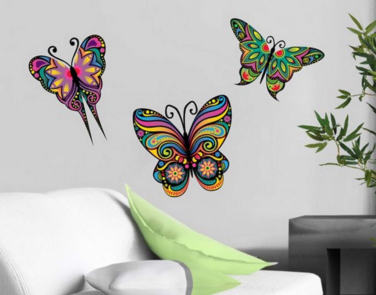 East Urban Home Wandtattoo Schmetterling Mandala Schmetterlinge | Wandtattoos