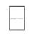 44"-48"W*72" H Semi-Frameless Double Sliding Shower Door, Bypass Shower Door, 1/4" (6Mm) Thick SGCC Tempered Glass Door, Shower Door-123698857