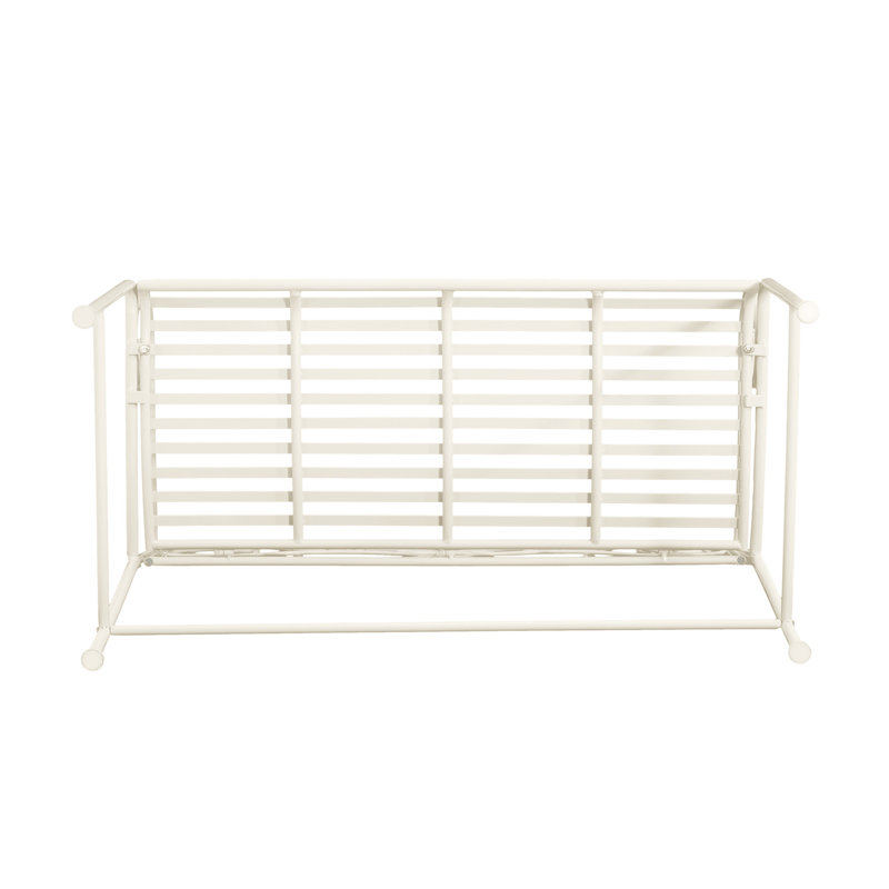 Banc de jardin extérieur - blanc