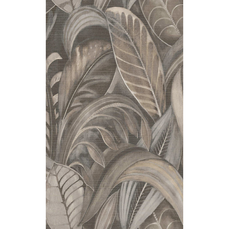 Rouleau de papier peint L 33 pi x l 21 po Annaclara, Gris anthracite
