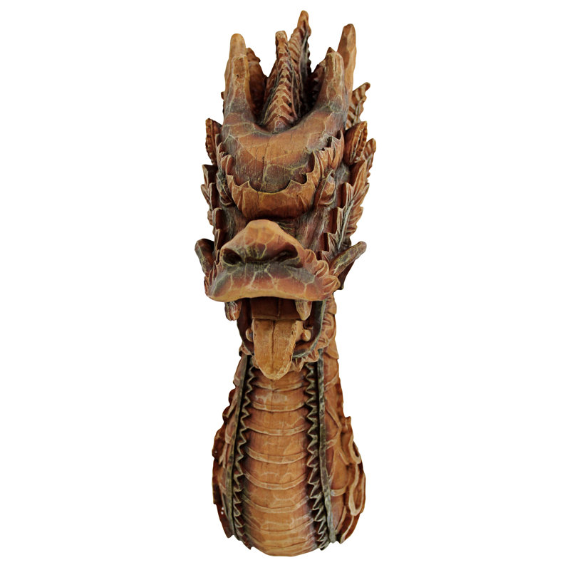 Sculpture murale dragon de feu