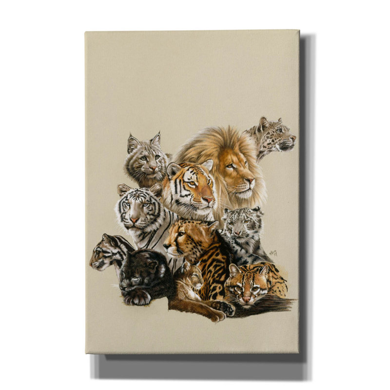 Impression sur toile «Dakota All In The Family» par Barbara Keith, H 18 po x l 12 po x P 0,75 po