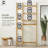 31-Inch Adjustable Bamboo Over The Toilet Storage with Hooks & Side Shelves, Multiple Options-2074071303