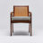 Delray 19'' H Upholstered Mahogany Armchair-90795051-91437545