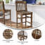 Tabouret de bar en bois avec repose-pieds Prompton School House-1600924877
