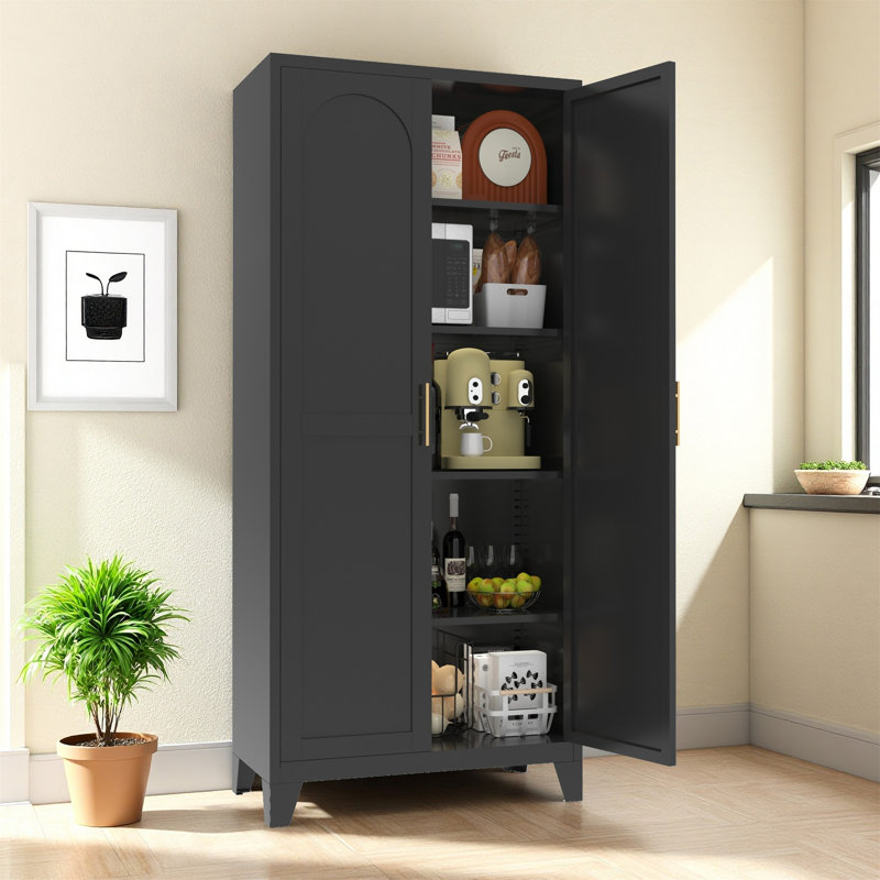 Armoire 71 po 2 portes, Noir