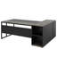 Bureau de direction en L 71 po avec armoire de rangement et tablettes-275060691