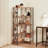 Corner Bookshelf, 5-Tier L-Shaped Bookcase, Industrial Open Display Shelf Tall Storage Organizer