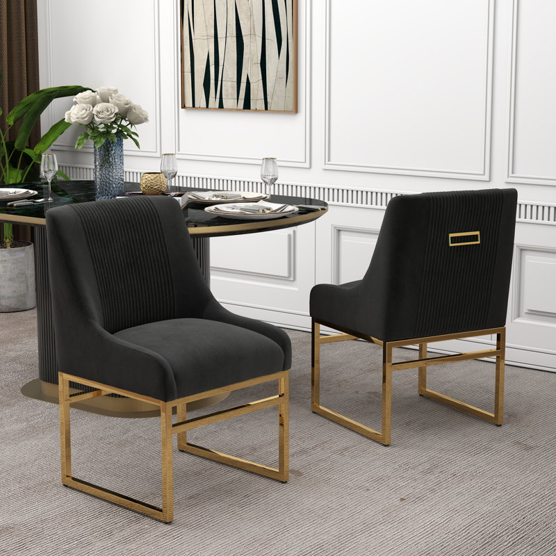 Chaise d'appoint Zanthia, Noir, 4
