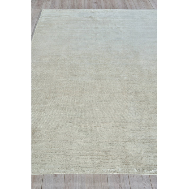 Plush Area Rug in White, Rectangle 8' x 10'