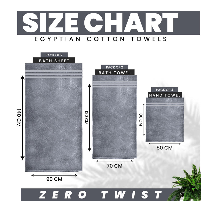 Zero Twist Cotton Towels, Soft & Plush, Absorbent & Quick Dry – Hand, Bath Towels, Bath Sheets & Jumbo Towels Collection
