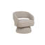 Fauteuil demi-tonneau rembourré pivotant-880815033