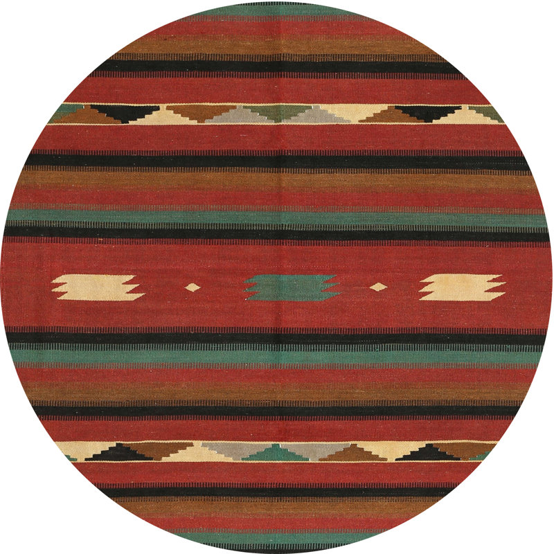 Southwestern Indoor Rug, Round 7'