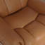Fauteuil oscillant pivotant avec fonction inclinable avec appui-tête et repose-pieds réglables manuellement en antilope d'Oslo-381487772