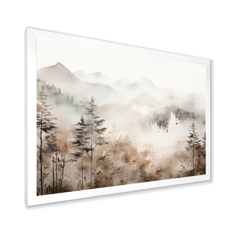Nature s harmonie, sérénité, photographie, impression sur toile encadrée forêt, Cadre simple blanc