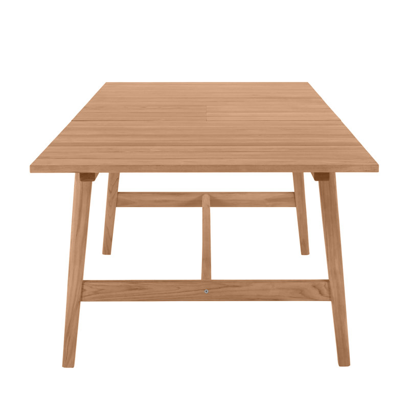 Coast Outdoor Dining Table, Natural Teak