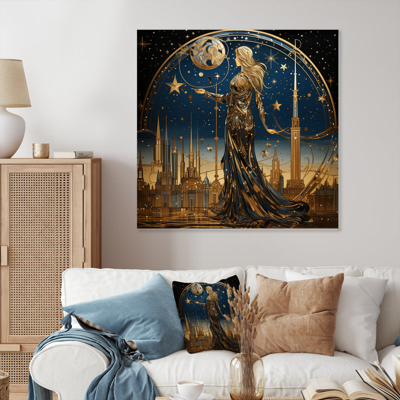 Art de l'Islam nuit de l'ascension I - Art mural en métal, H 29 po x l 29 po
