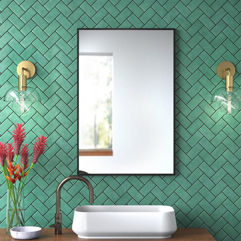 Miroir de salle de bain Buschwick, 38 po x 26 po
