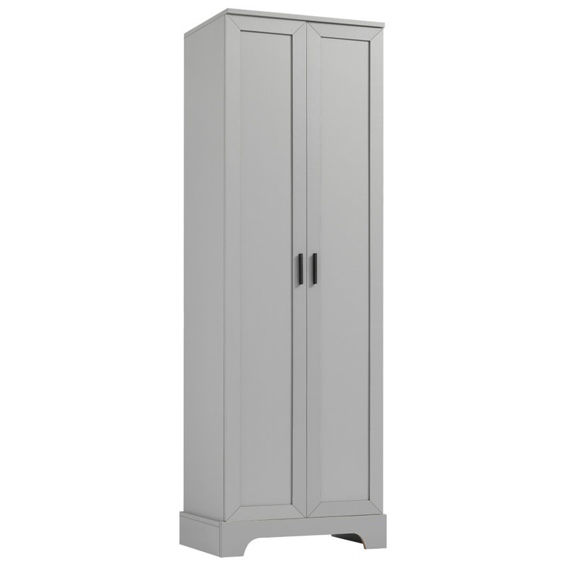 Armoire de rangement avec deux portes pour la salle de bain, le bureau, une tablette réglable et un panneau de fibres à densité moyenne (ancien numéro de référence: WF302824AAD)