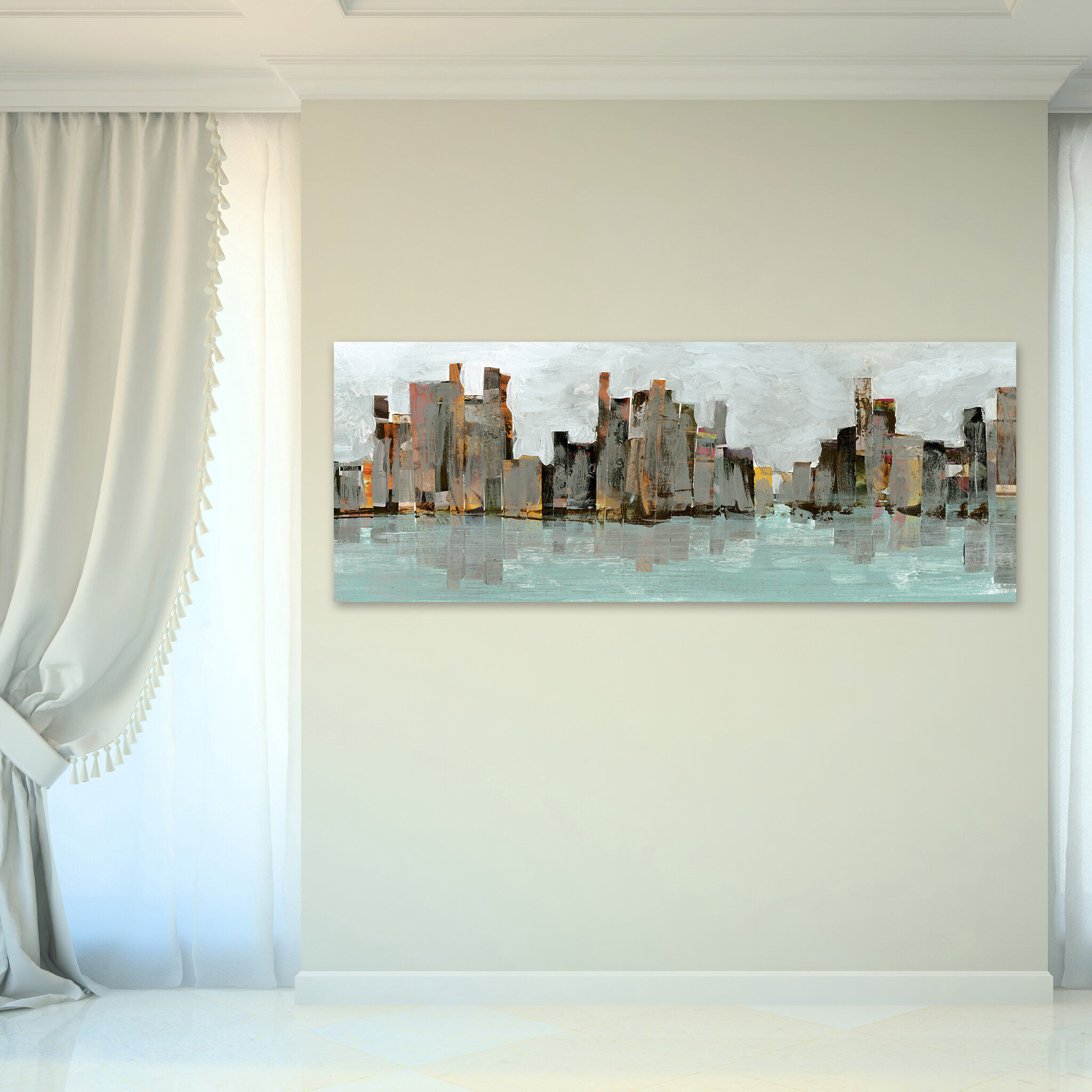 Big Book of Style Frameless Free Floating Tempered Glass Panel Graphic Wall Art - Multi-Color