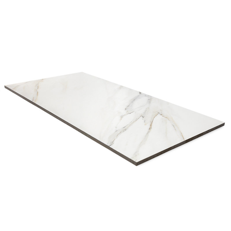 Carreau en porcelaine dorée Calacatta 12 po x 24 po Monarch Oro Borghini, Borghini mat