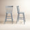 Tabouret de bar et de comptoir en bois massif Stacee