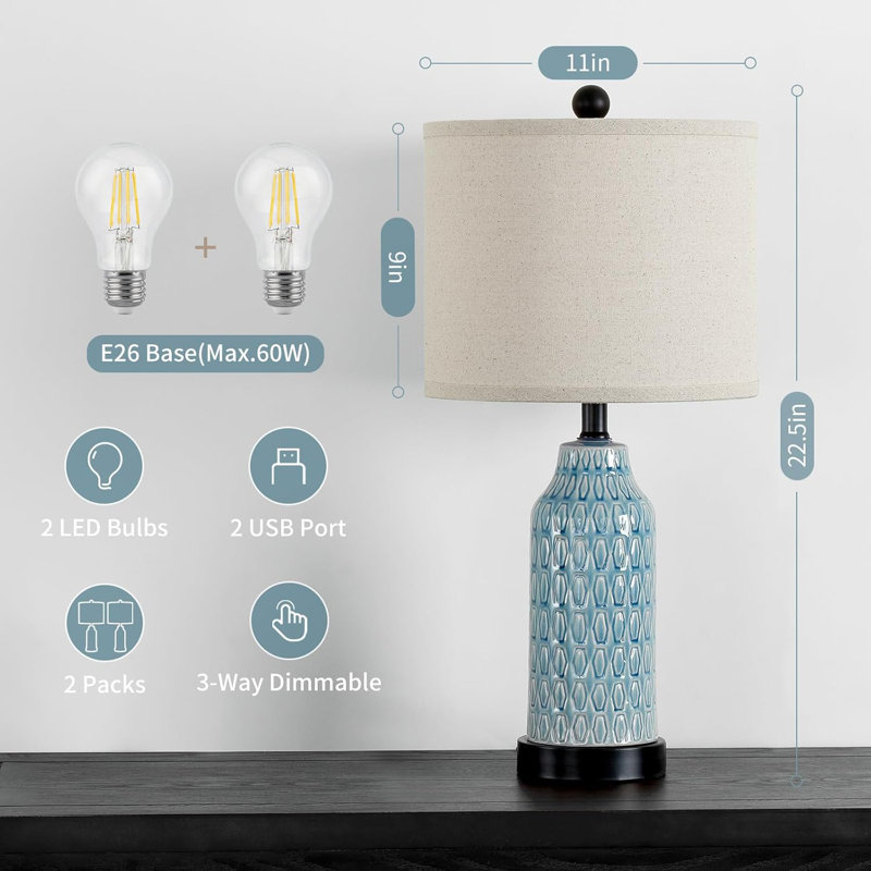 Bedroom Ceramic Desk Lamp
