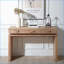Table basse rustique en bois manufacturé à 3 tiroirs, polyvalente pour les entrées et les couloirs