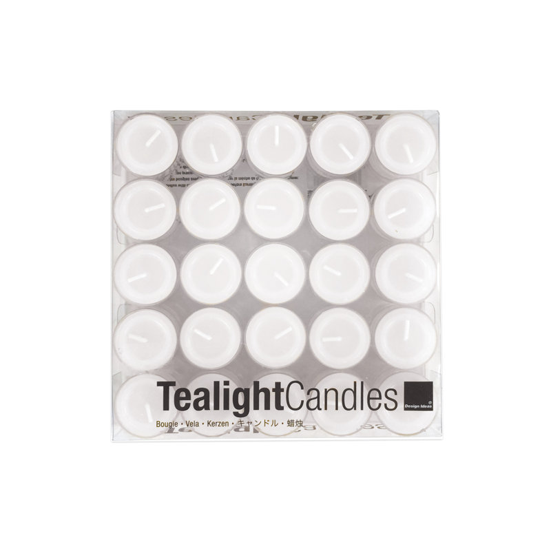 Ensemble de bougies chauffe-plat 50 pièces Tealights