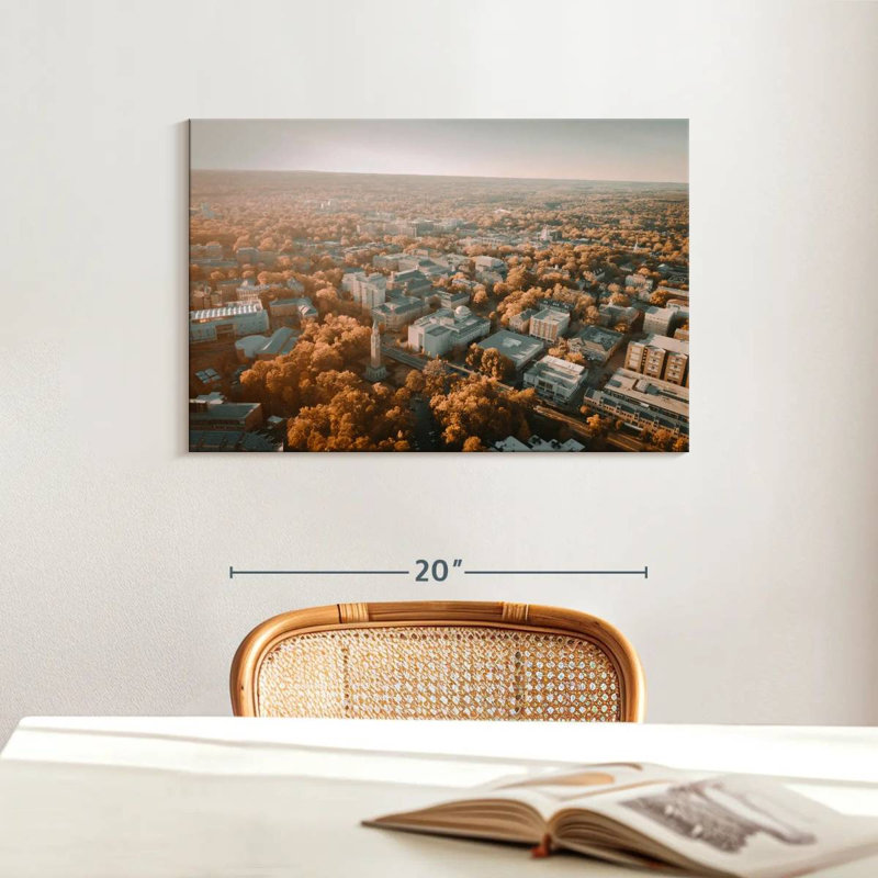 Harpa UNC Campus Aerial View, 16" H x 24" W