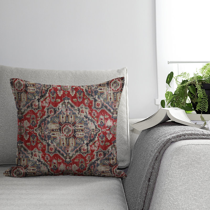 Tangier Red/Blue 20X20" Square Pillow, 20" x 20"