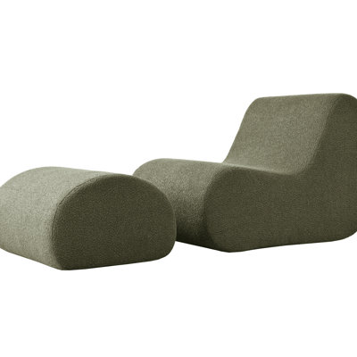 Accent Chair With , High Foam For Comforts, Ergonomic Curved Seat, Minimalist Decoration, No Assembly, For Living Room, Bedroom, Study Room Luxurious Seating, Comfort, Sleek Design, Easy Assembly-,