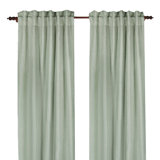 Plain Linen Semi Sheer Curtain